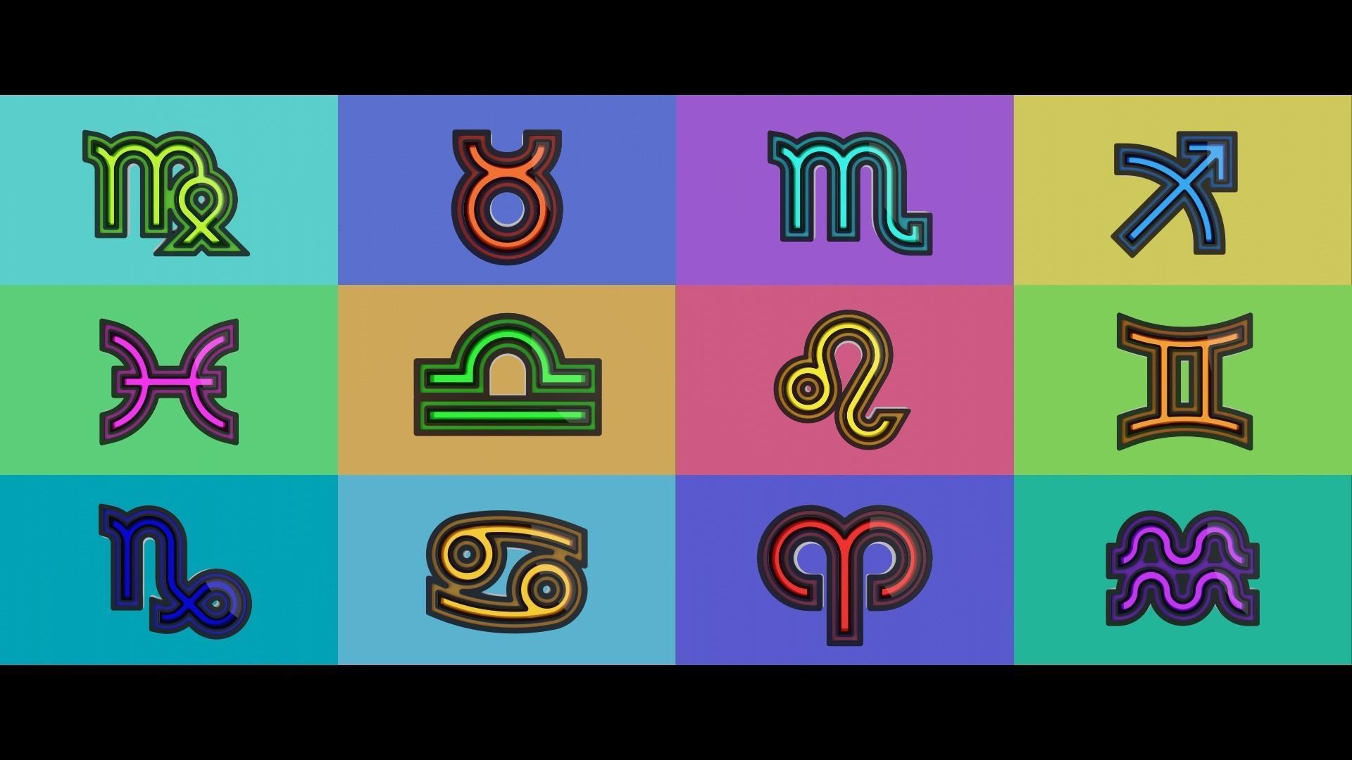 Fully Animated 3D Astrological Aries Sign Icon Low-poly 3D model_4