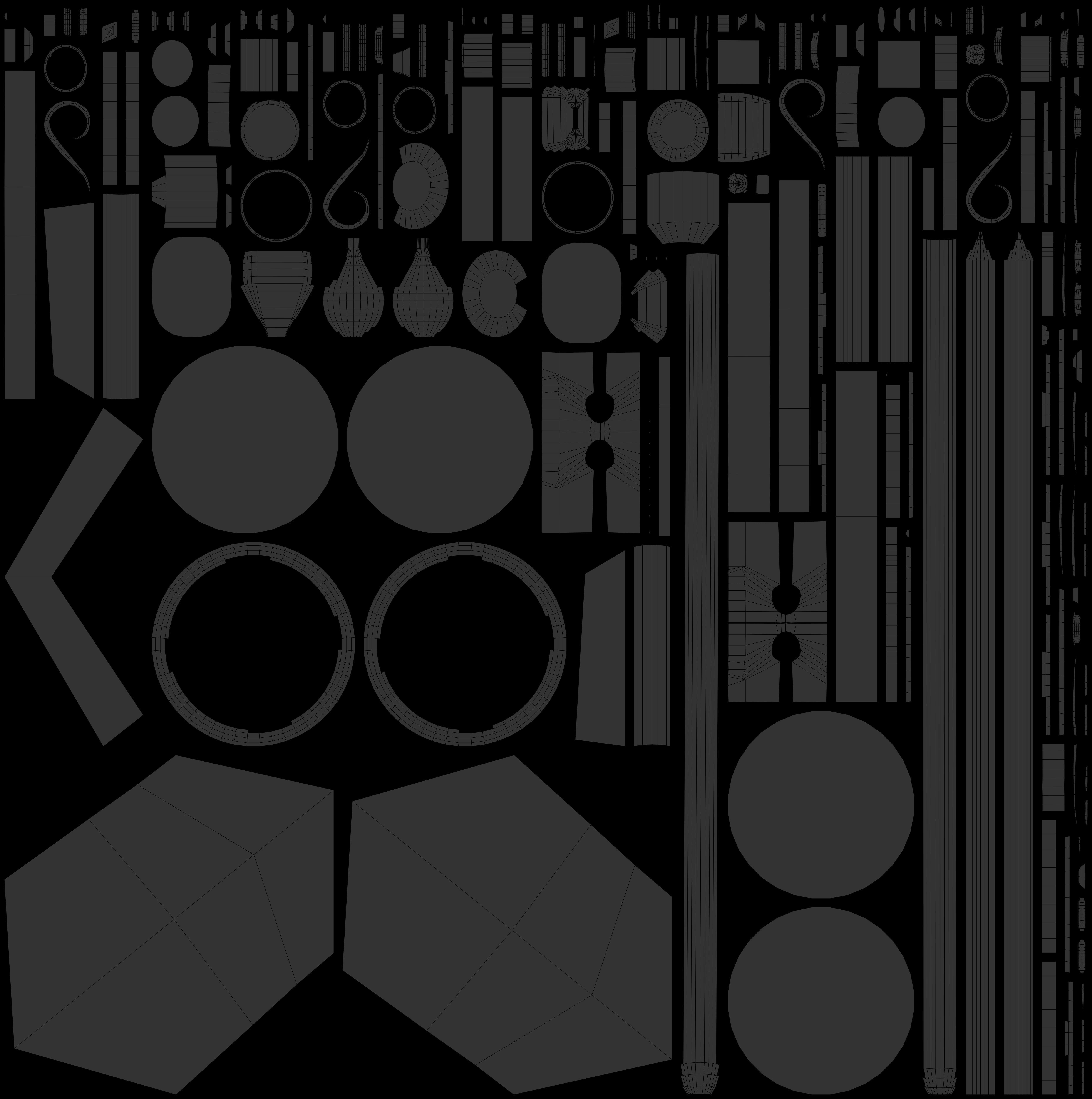 Gate of the Clock Key Low-poly 3D model_6