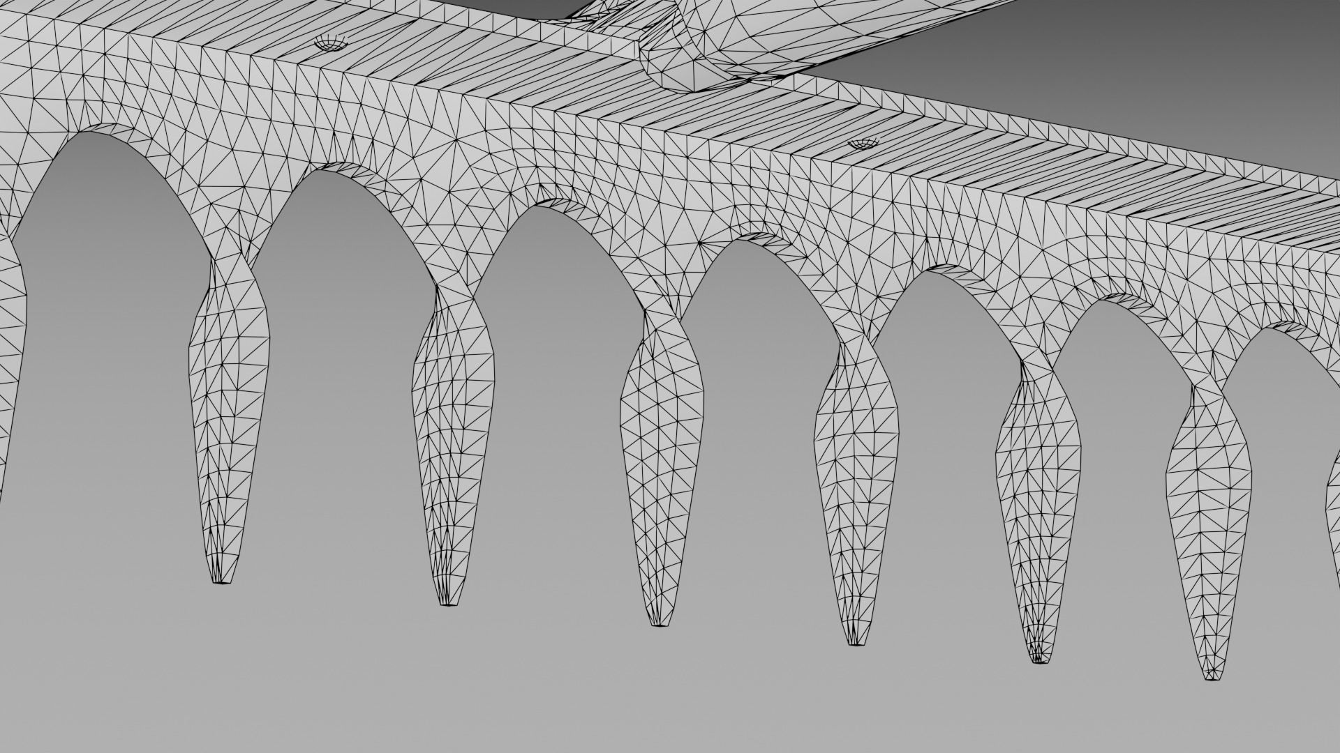 Old Rake Low-poly 3D model_8