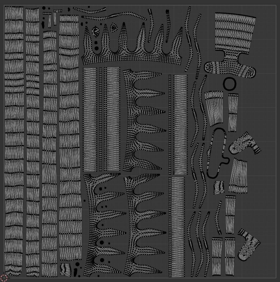 Old Rake Low-poly 3D model_13