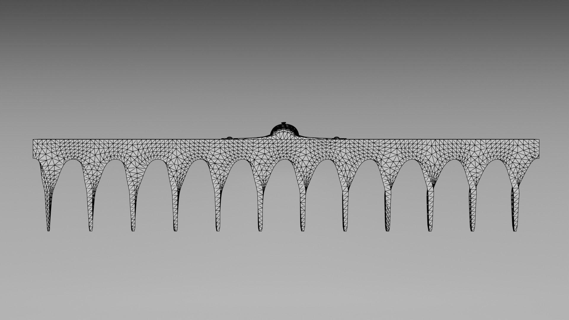 Old Rake Low-poly 3D model_9