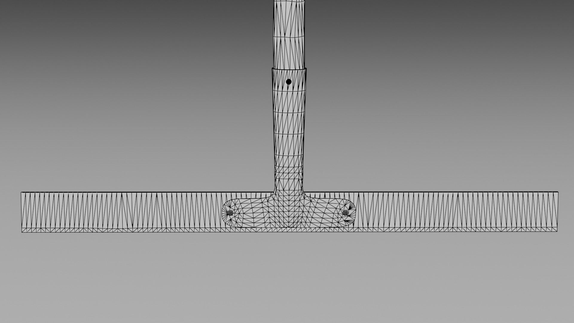 Old Rake Low-poly 3D model_10