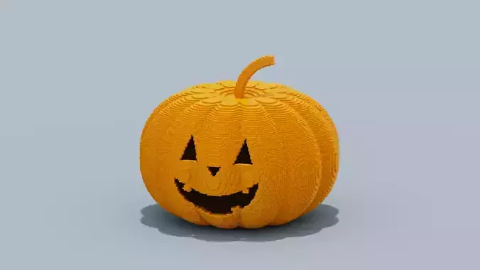 Voxel Halloween Pumpkin