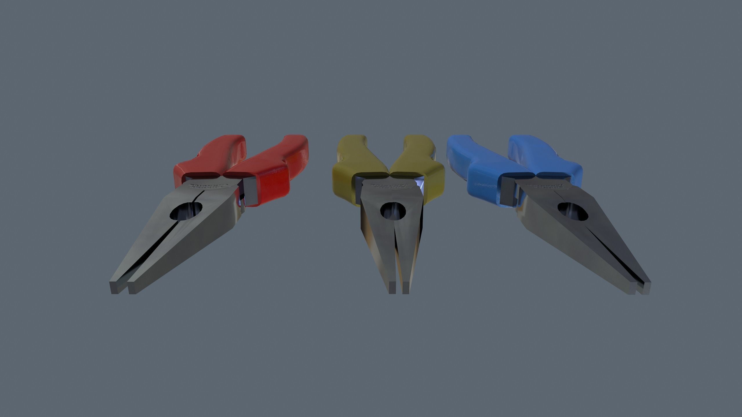 nose pliers Low-poly 3D model_6