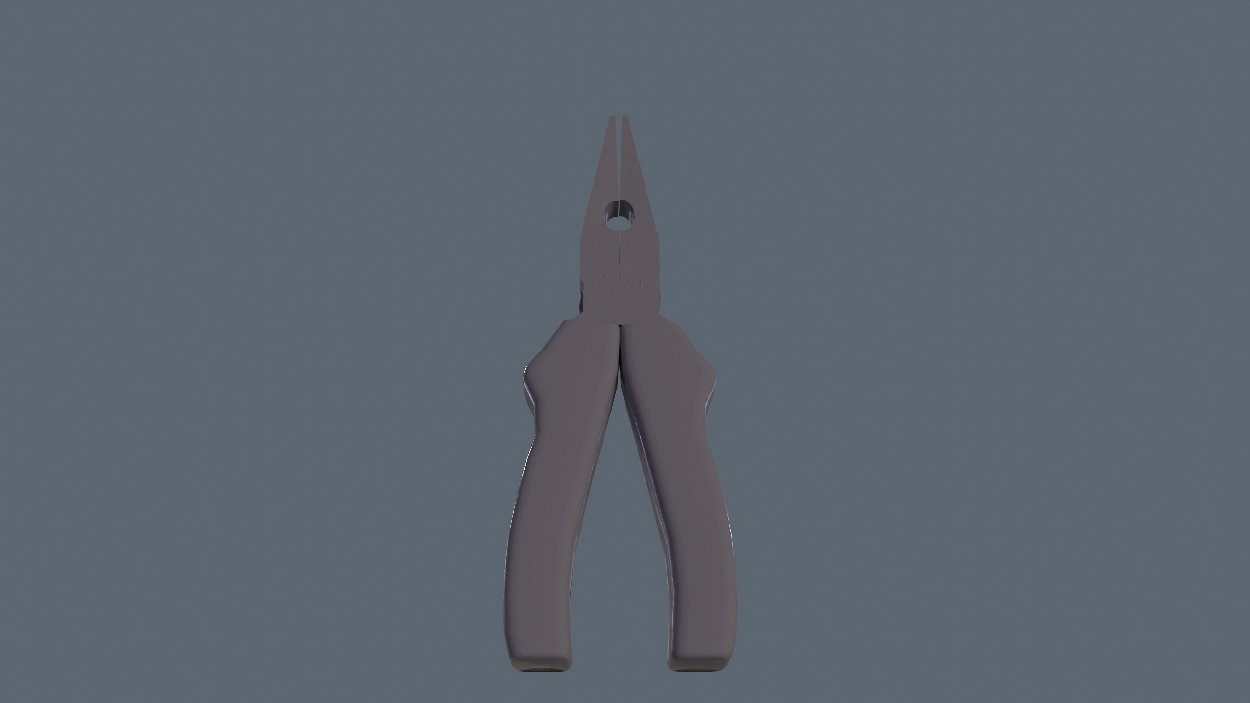 nose pliers Low-poly 3D model_12