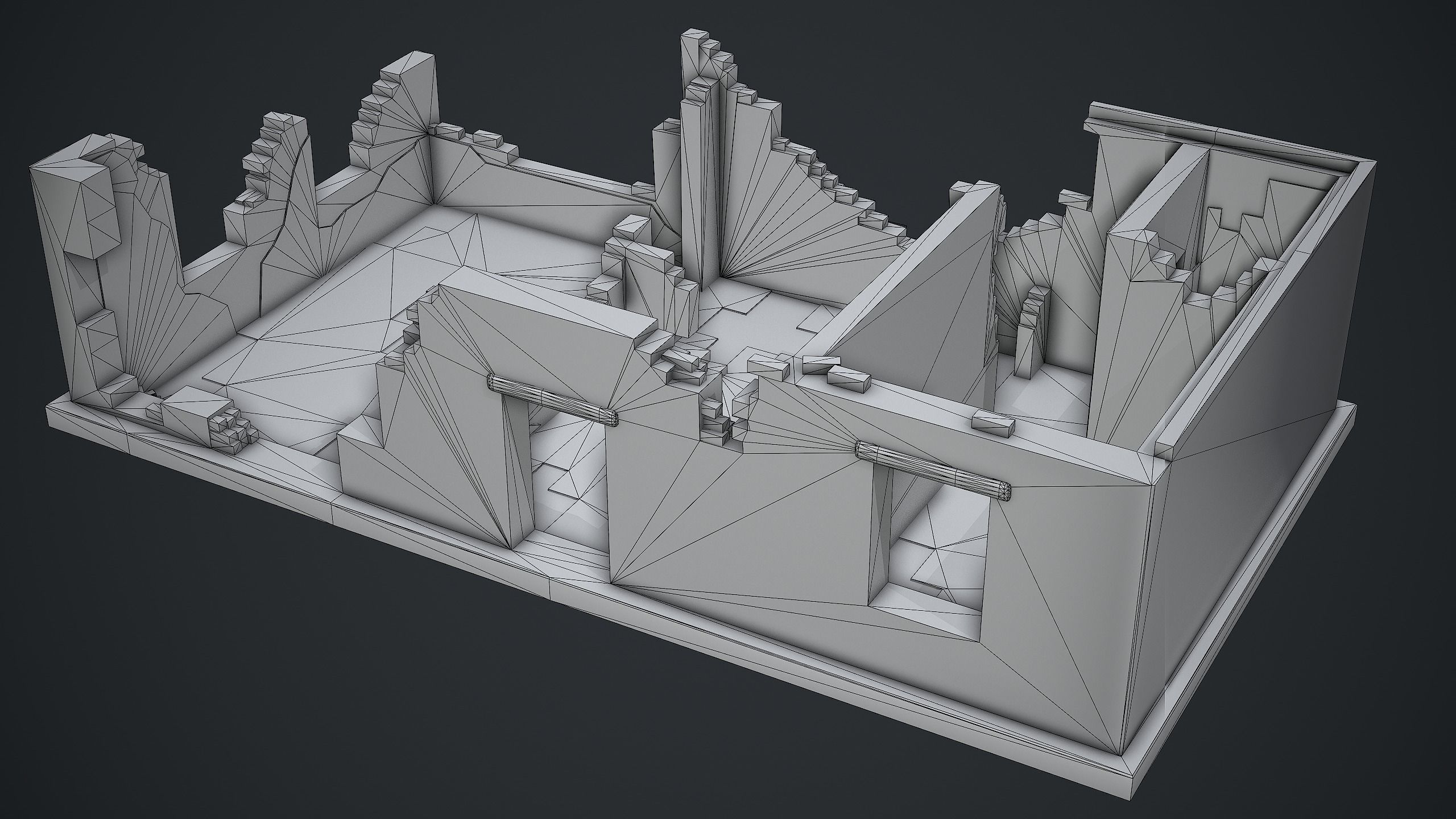Chornobyl House Low-poly 3D model_5