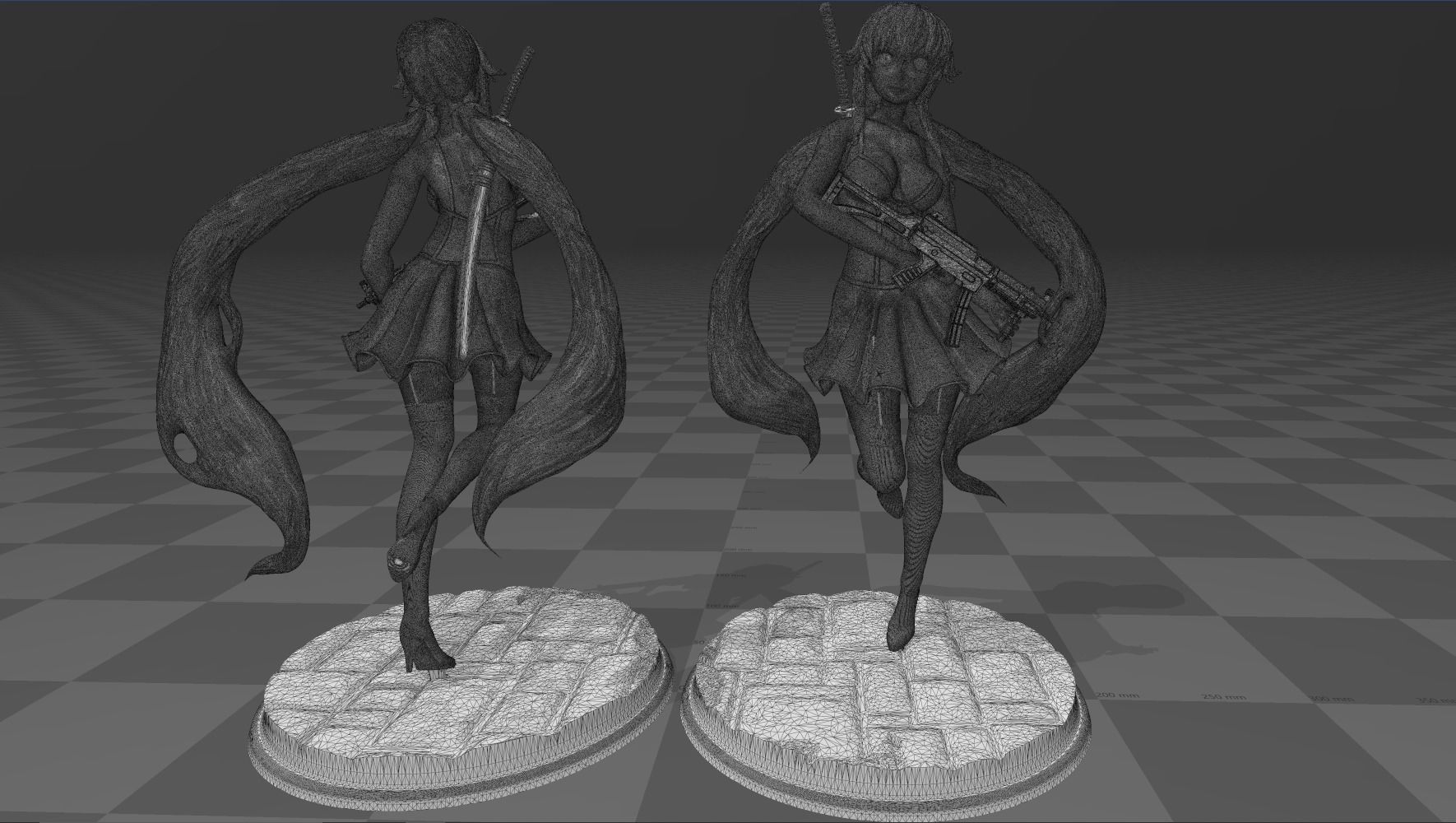 Yuno Gasai 3D print model_2