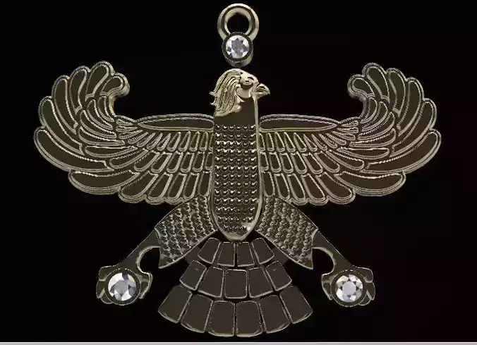shahbaz eagle pendant