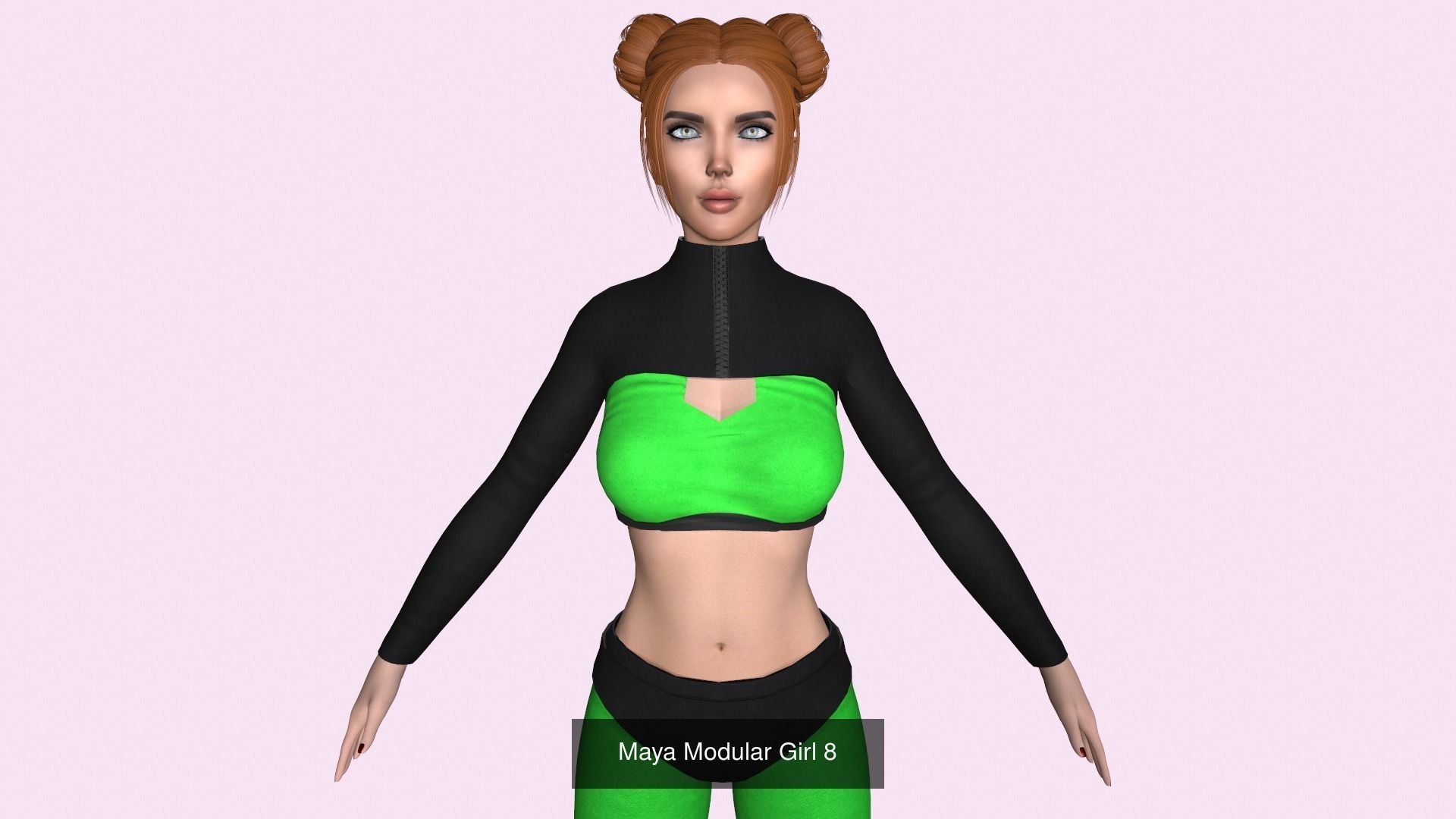 Maya Modular Girl 3D Model Collection_20
