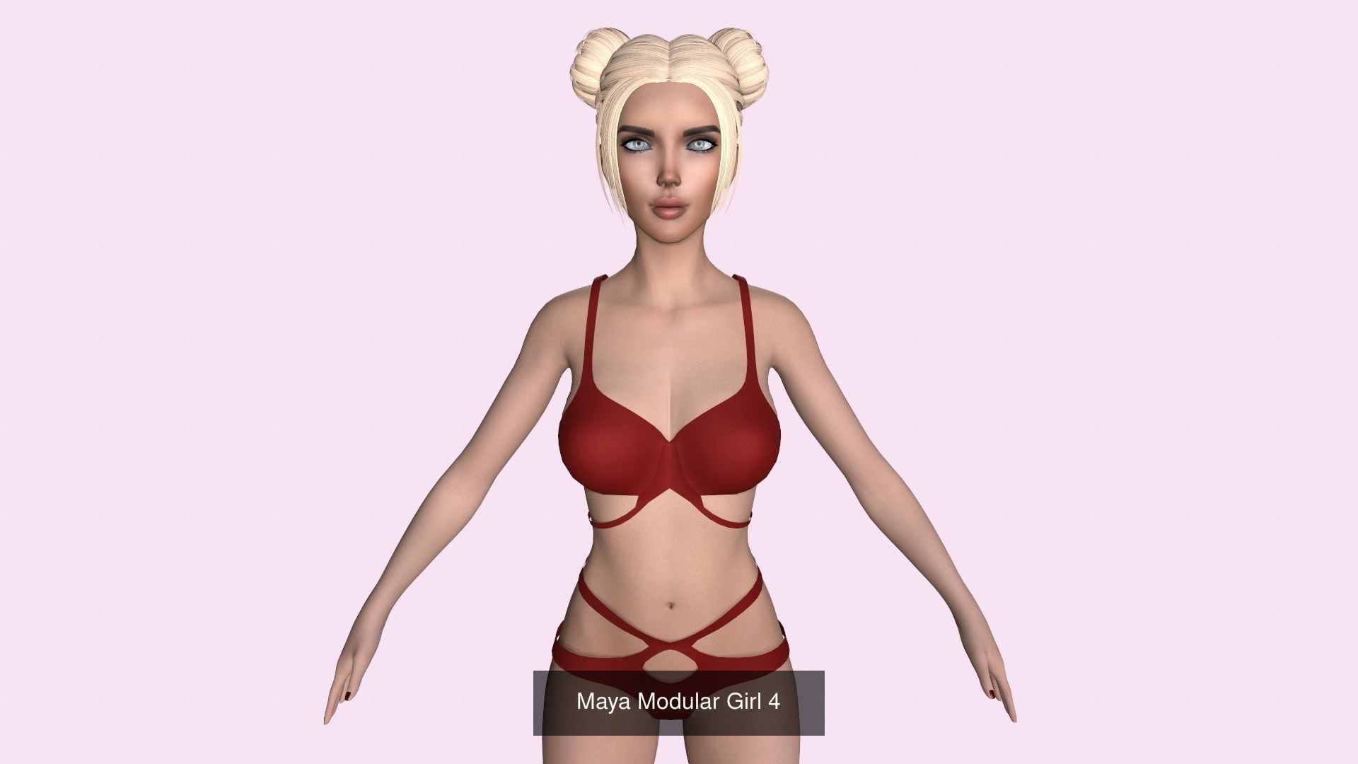 Maya Modular Girl 3D Model Collection_28