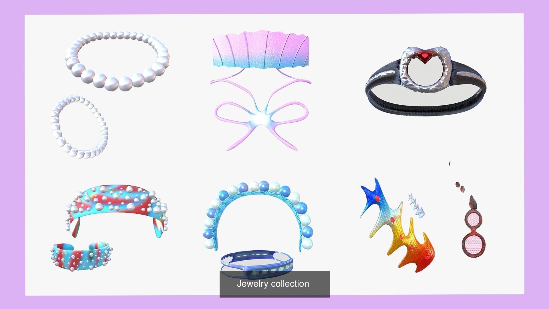 Maya Modular Girl 3D Model Collection_2