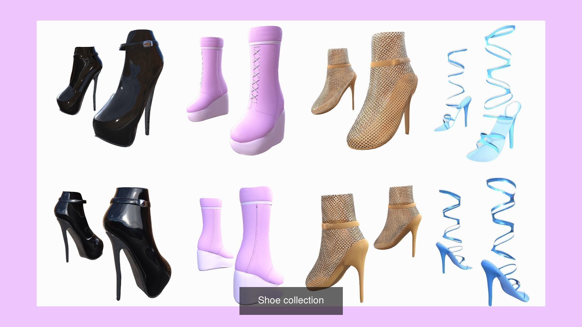 Maya Modular Girl 3D Model Collection_3