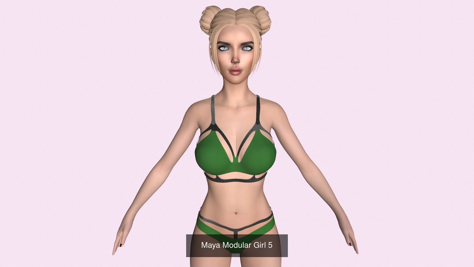 Maya Modular Girl 3D Model Collection_26