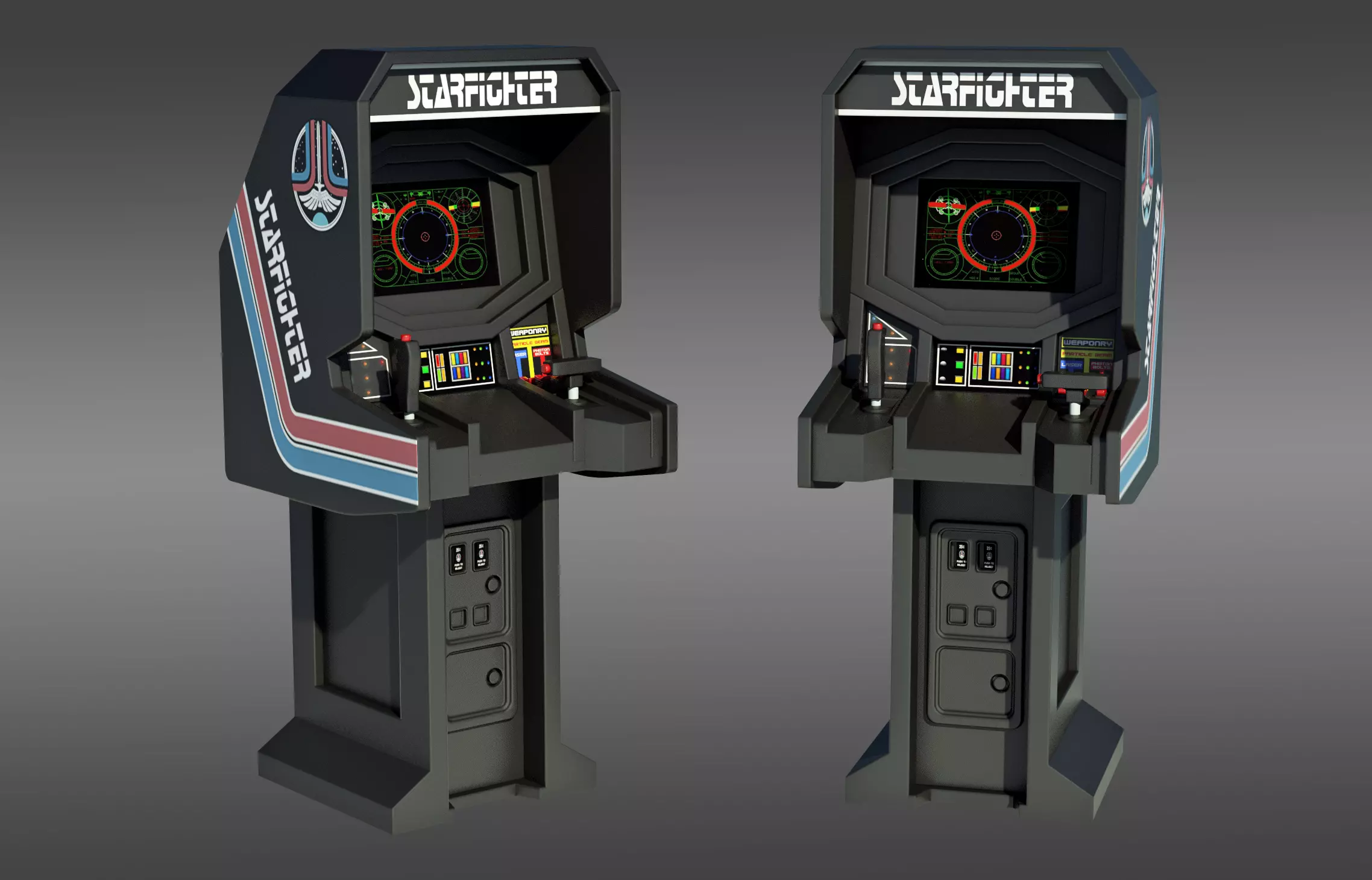 Starfighter Arcade Cabinet 3D print model_0
