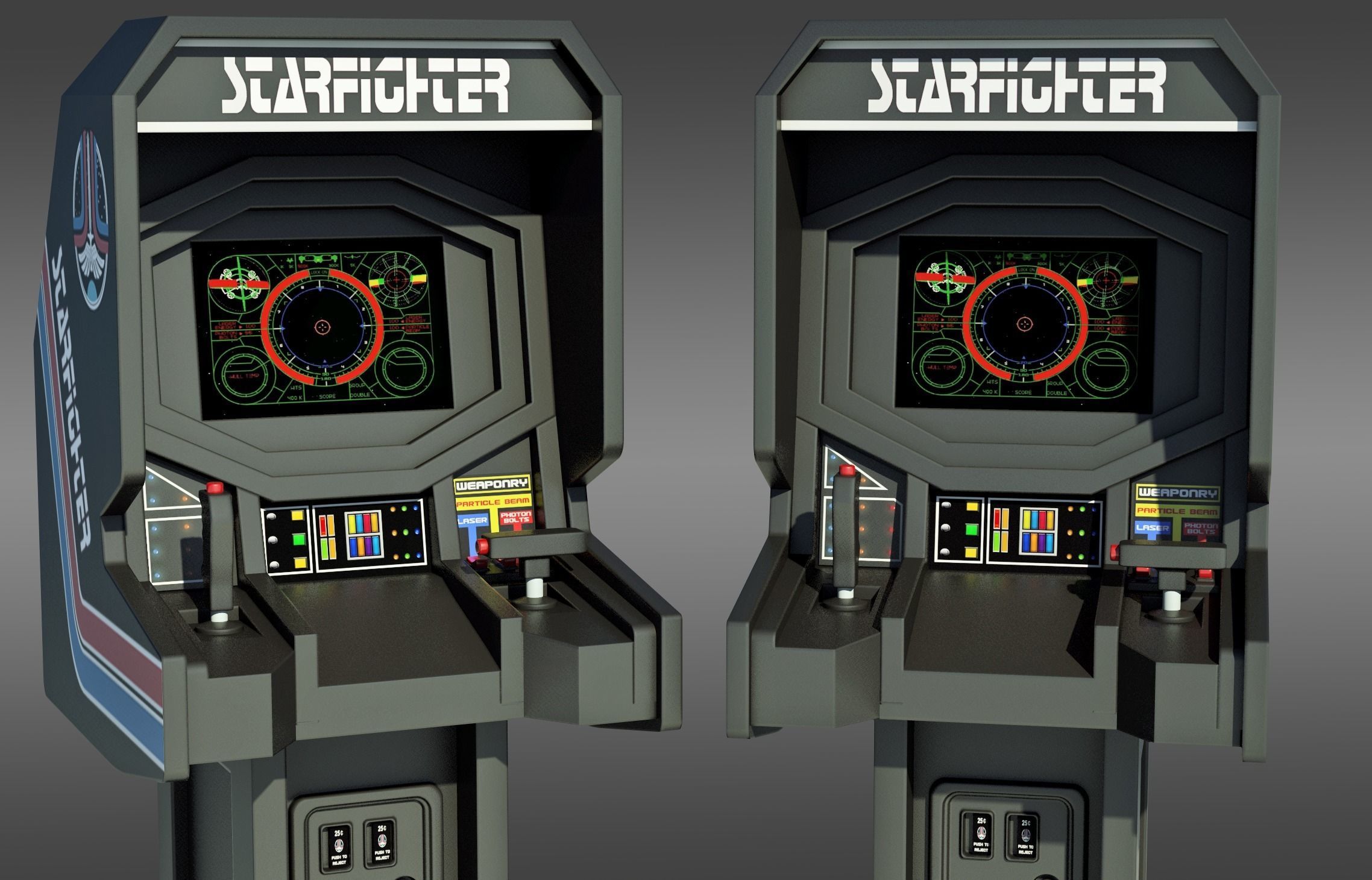 Starfighter Arcade Cabinet 3D print model_7