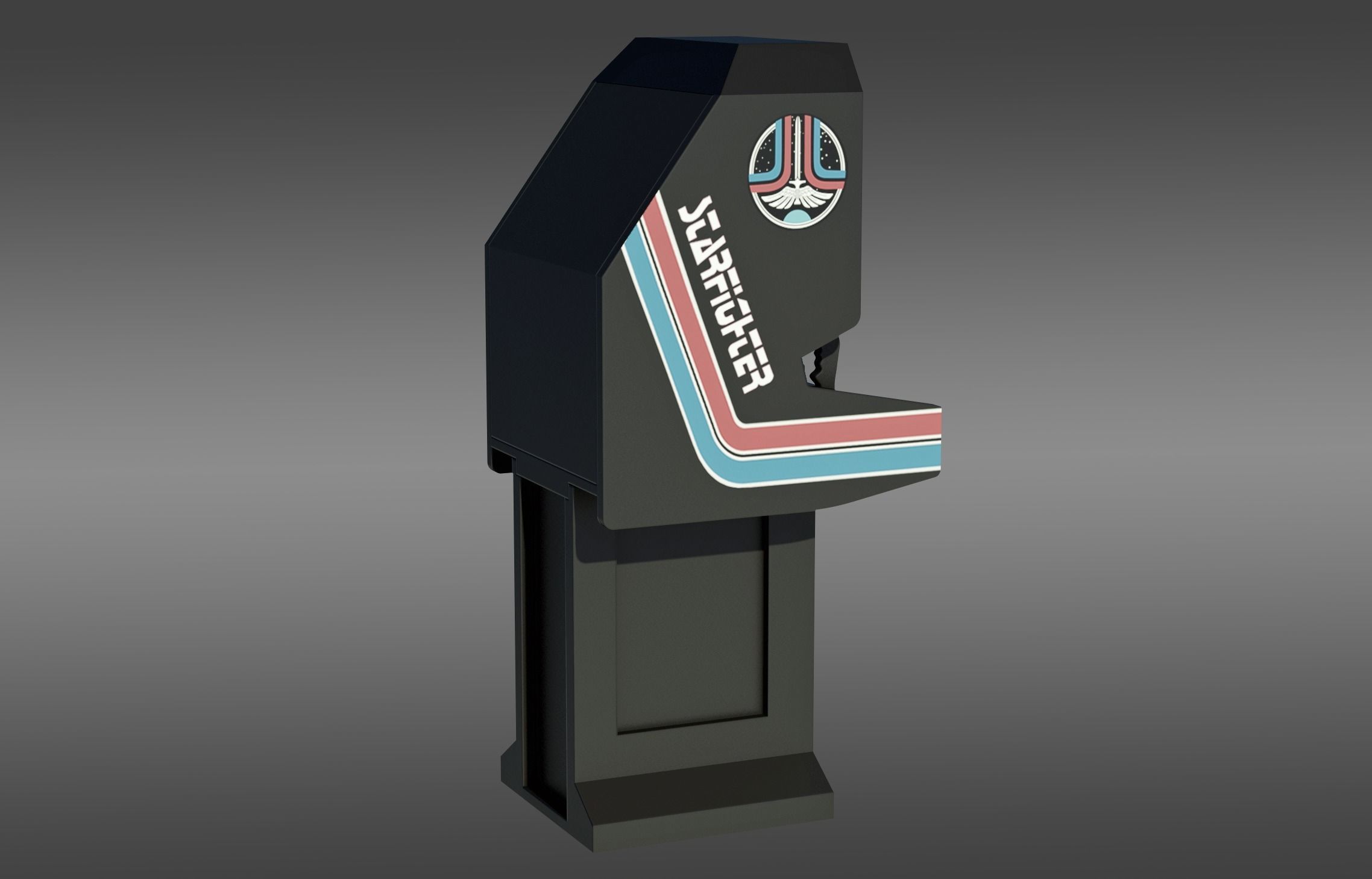 Starfighter Arcade Cabinet 3D print model_5