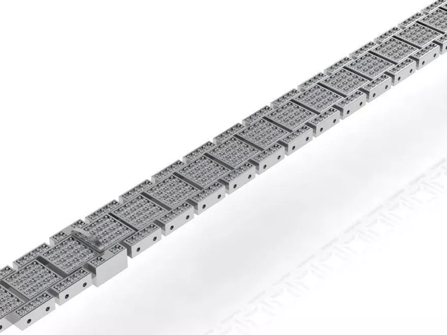 watch like diamond bracelet 0041 3D print model_0