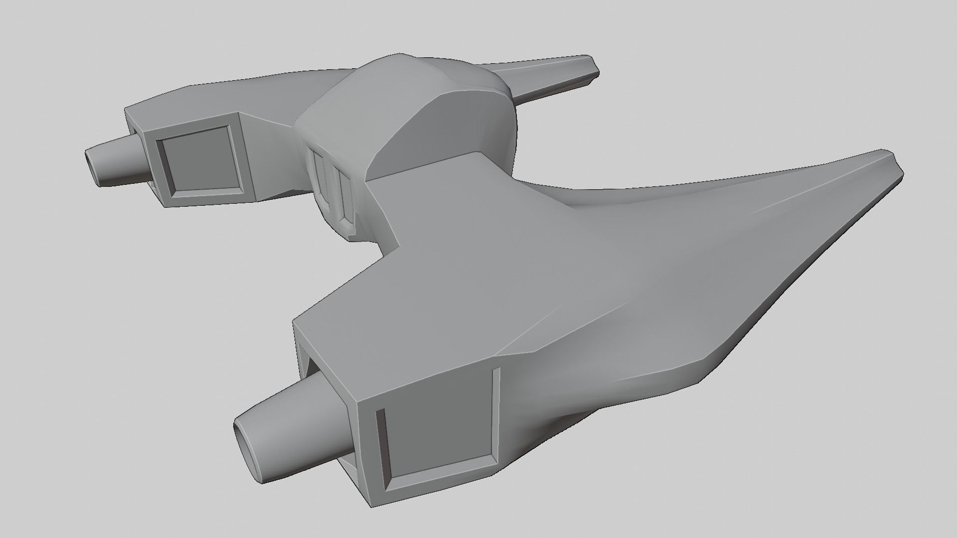Sci-Fi Military Spaceship - Phenom G12 3D print model_16