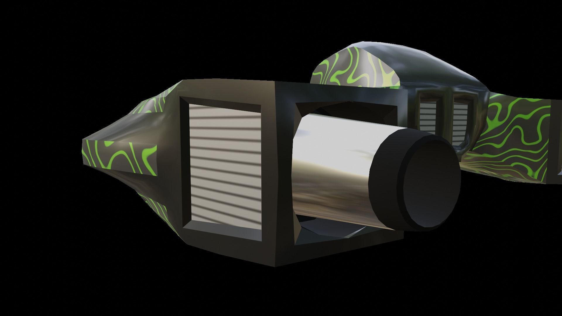 Sci-Fi Military Spaceship - Phenom G12 3D print model_5