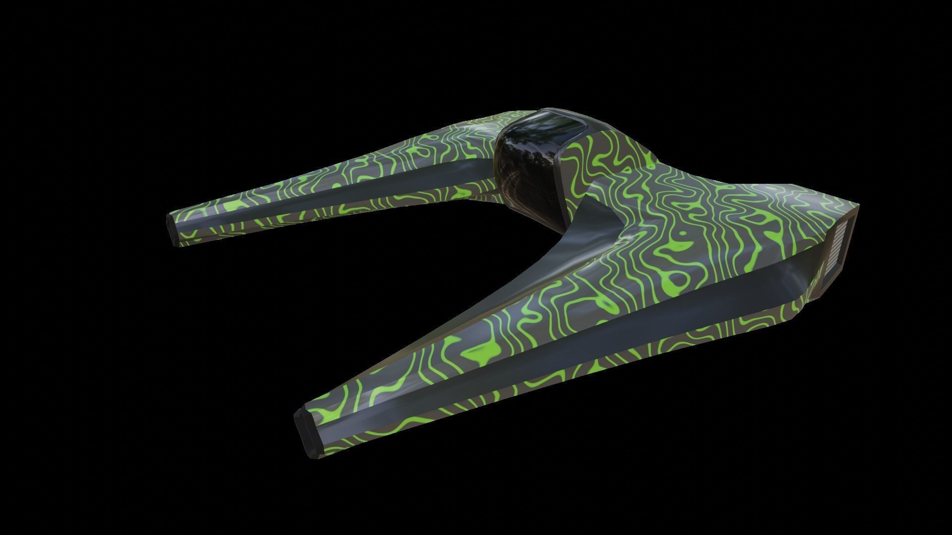 Sci-Fi Military Spaceship - Phenom G12 3D print model_1