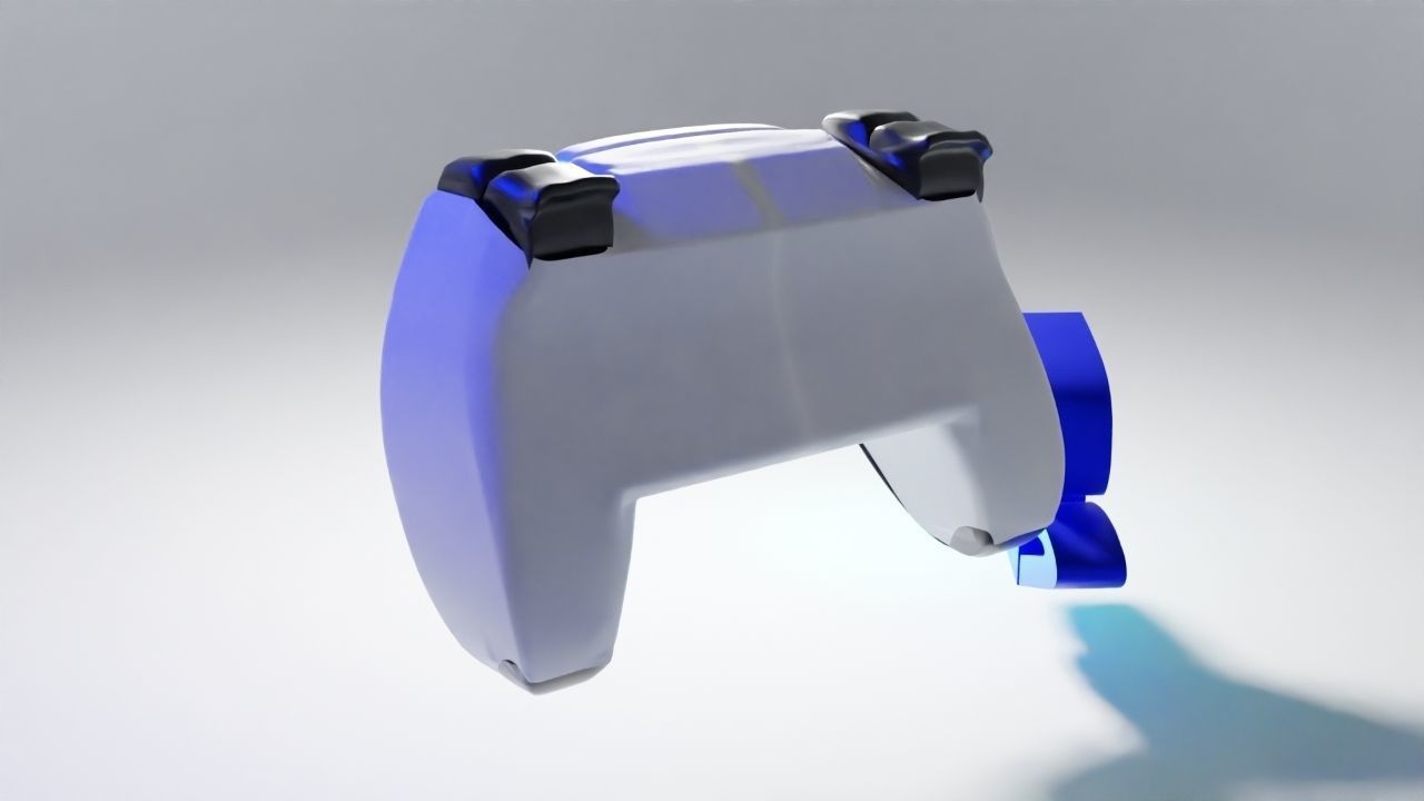 Ps5 controller  Low-poly 3D model_2
