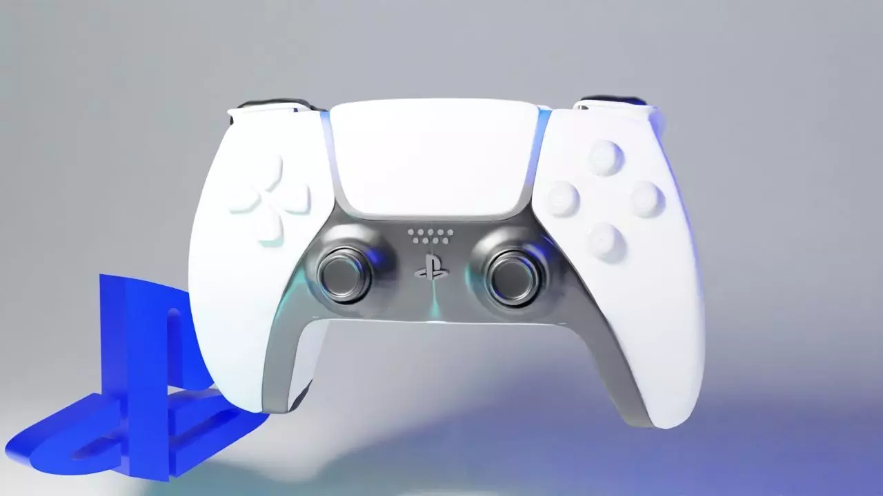 Ps5 controller  Low-poly 3D model_0