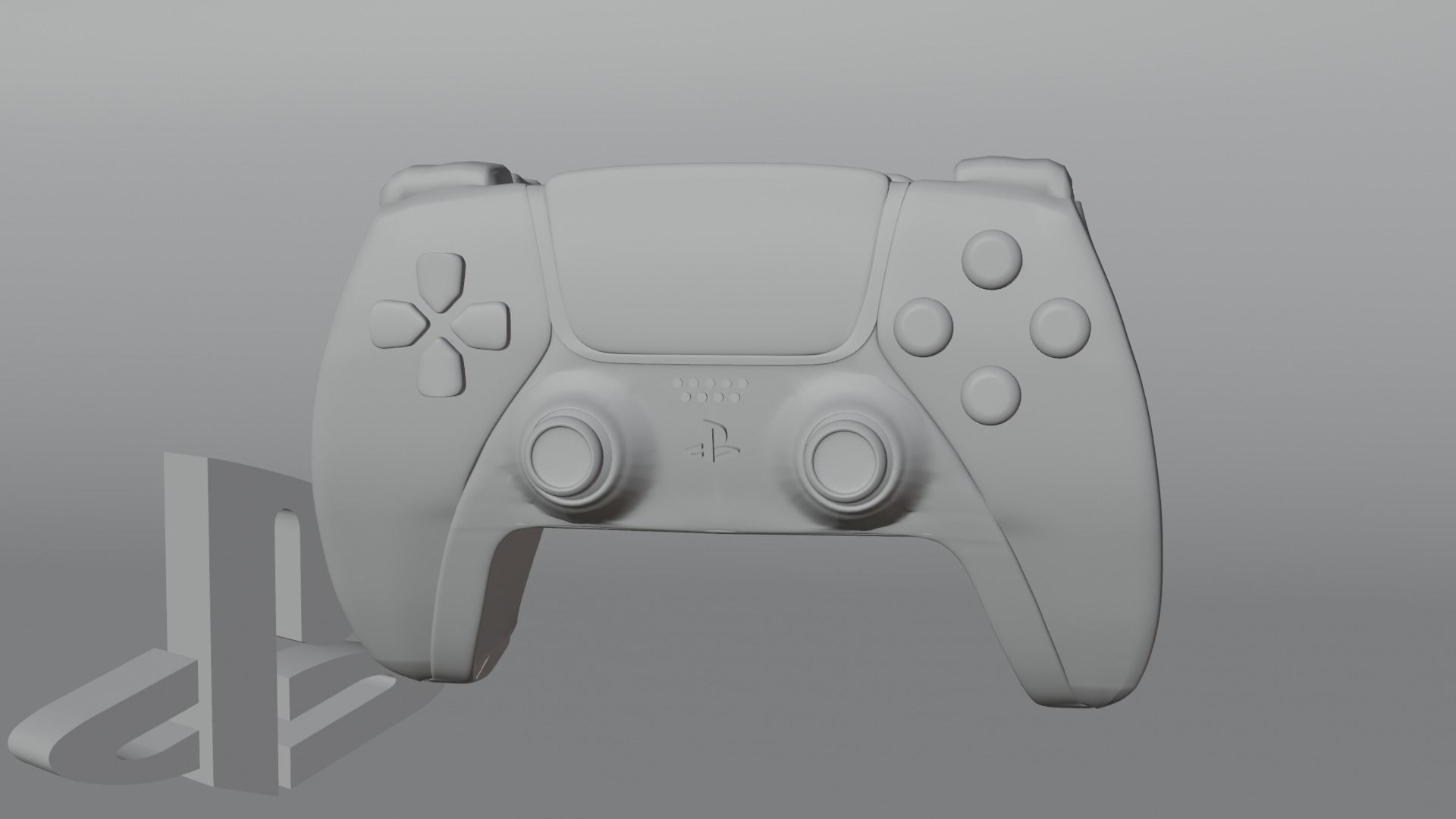 Ps5 controller  Low-poly 3D model_3