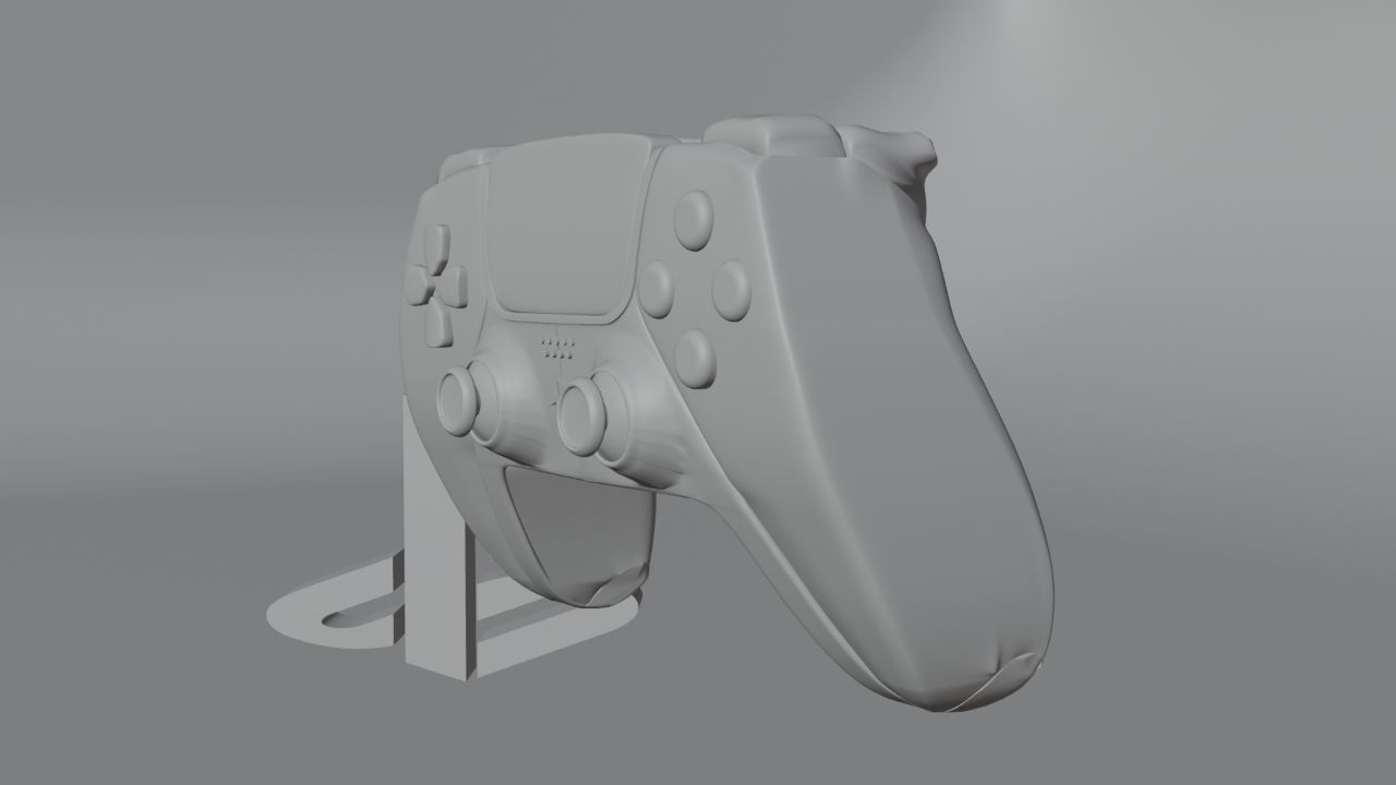 Ps5 controller  Low-poly 3D model_4