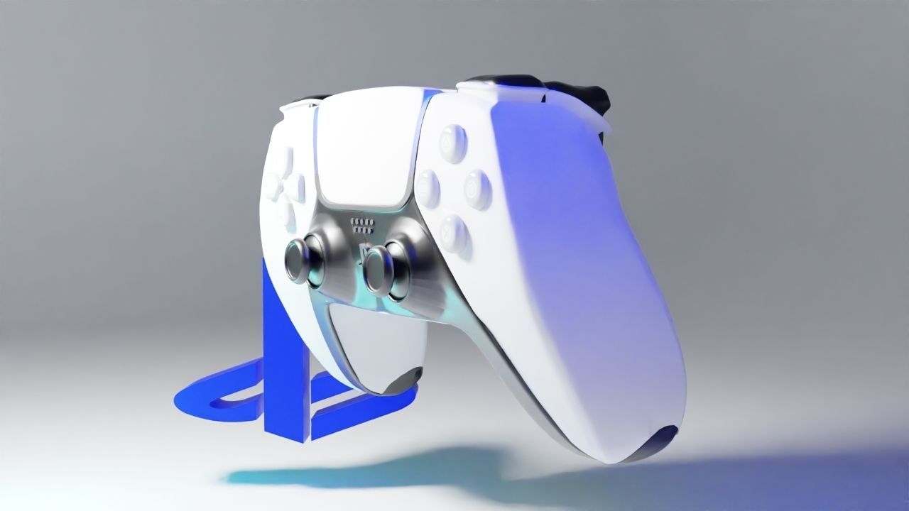 Ps5 controller  Low-poly 3D model_1