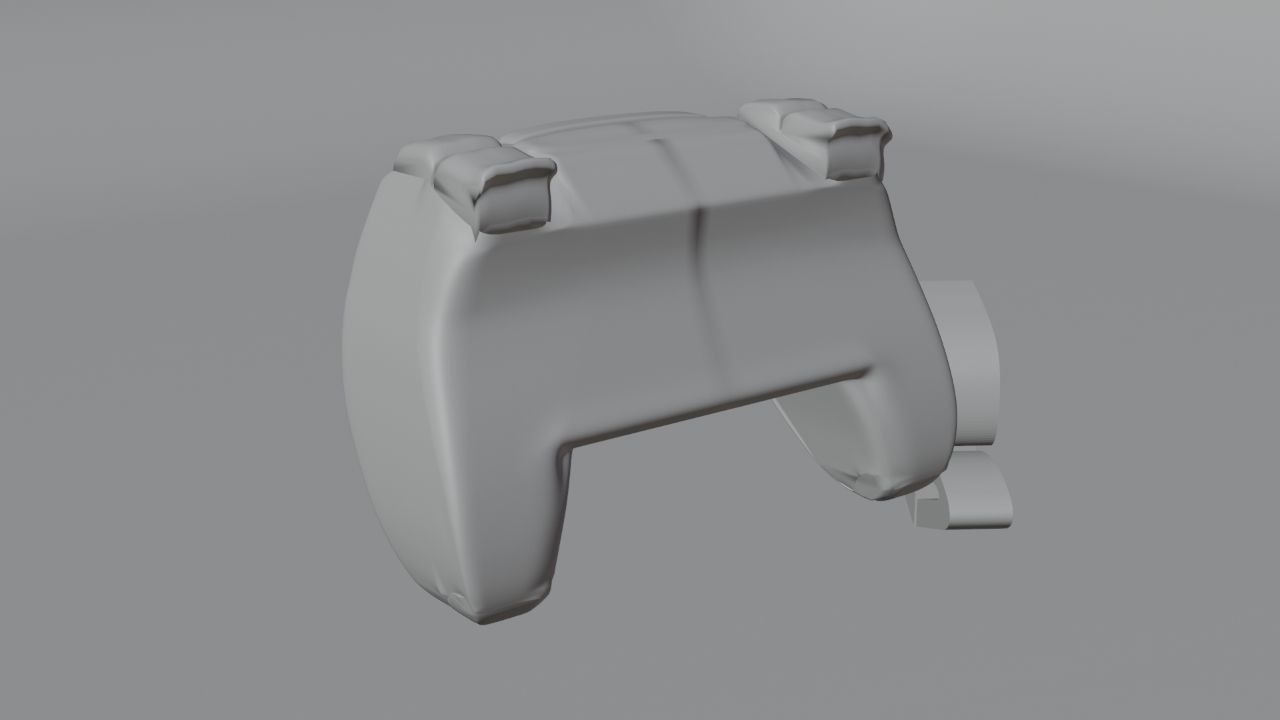 Ps5 controller  Low-poly 3D model_5