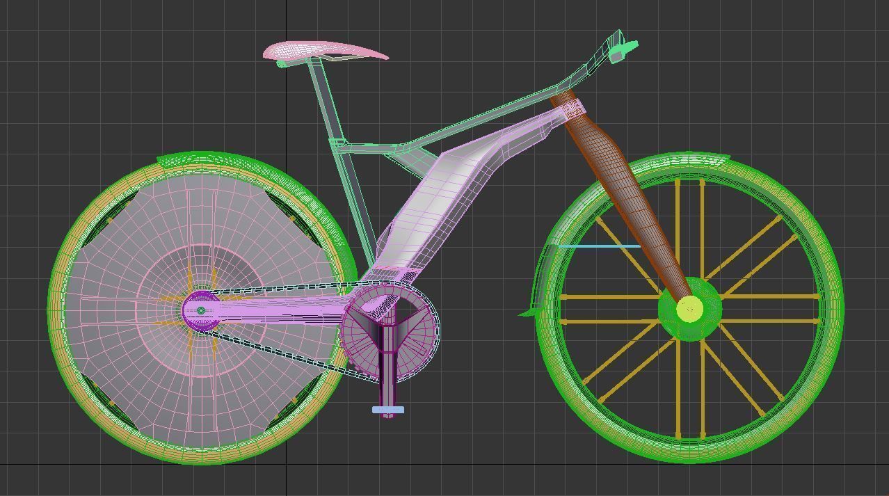 Modular Bike concept model 3D model_9