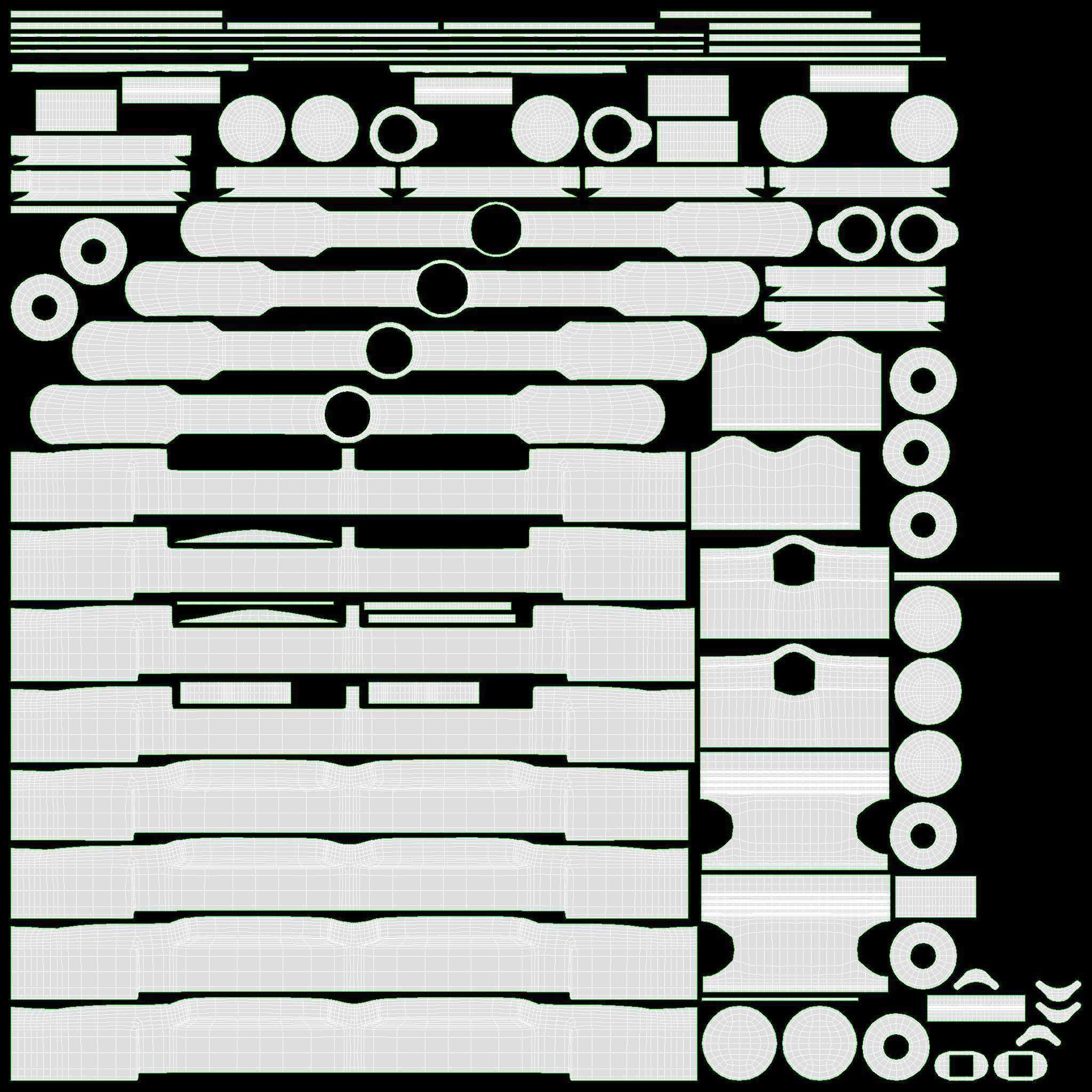 Adjustable Rolling Clothes Hanger 3D model_12