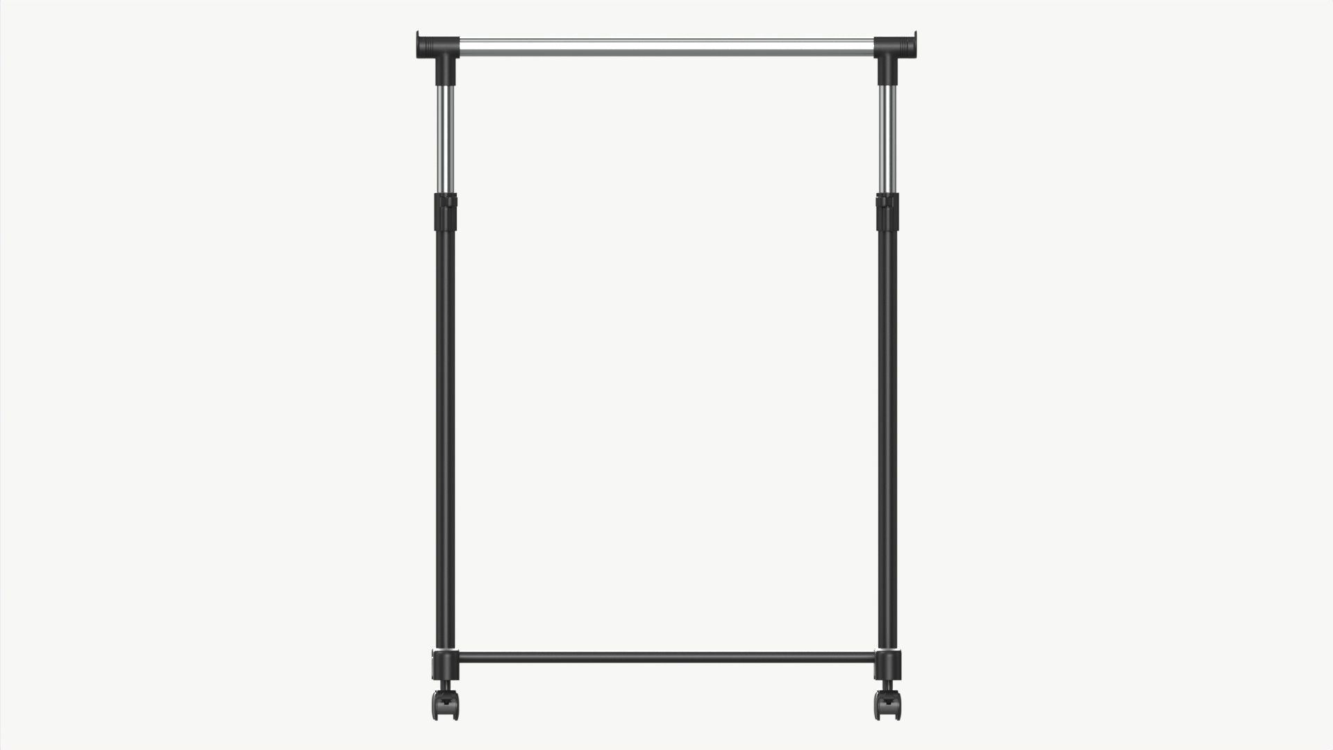 Adjustable Rolling Clothes Hanger 3D model_6