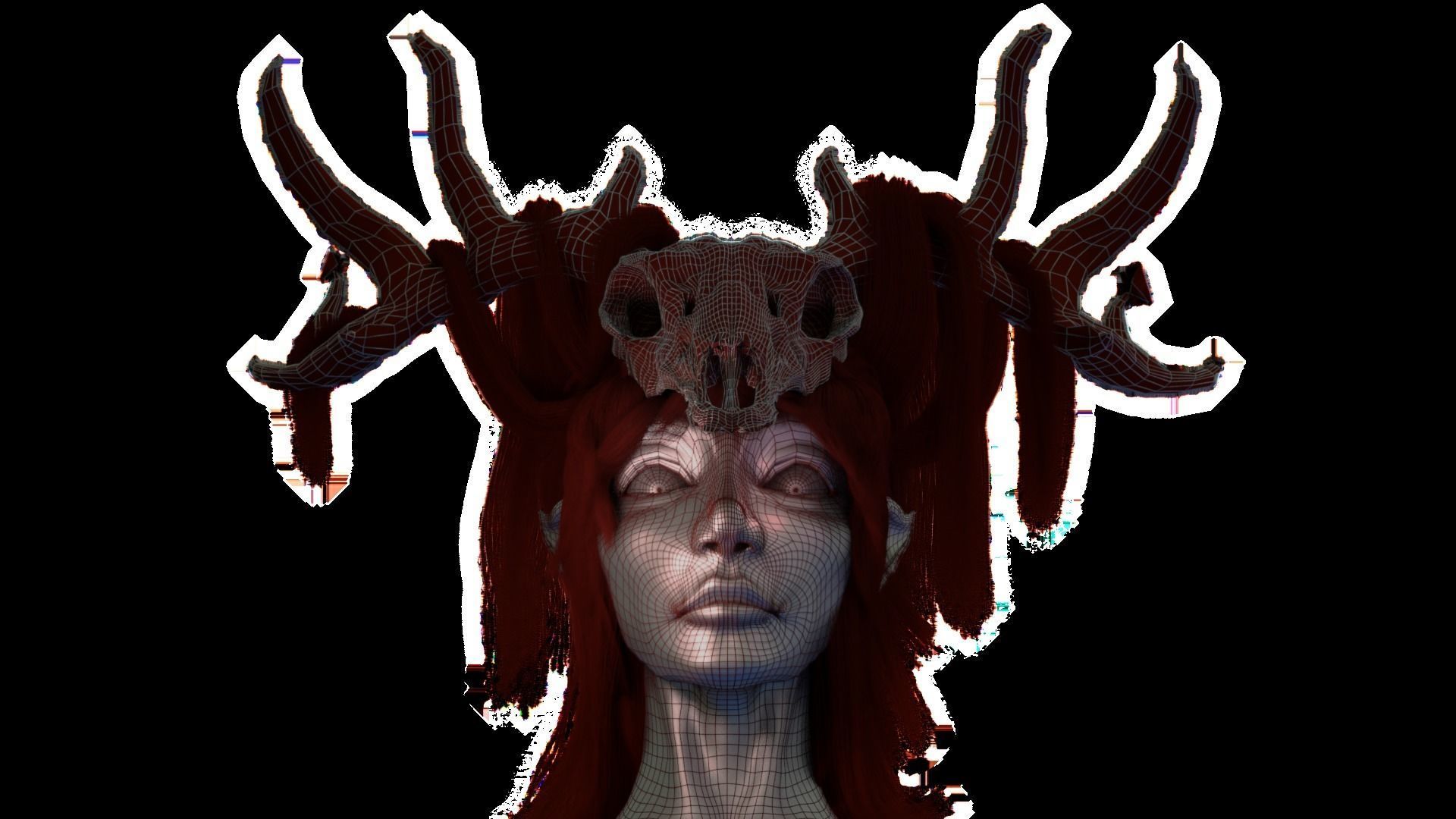 Head bust - Fear the Forest 3D model_21