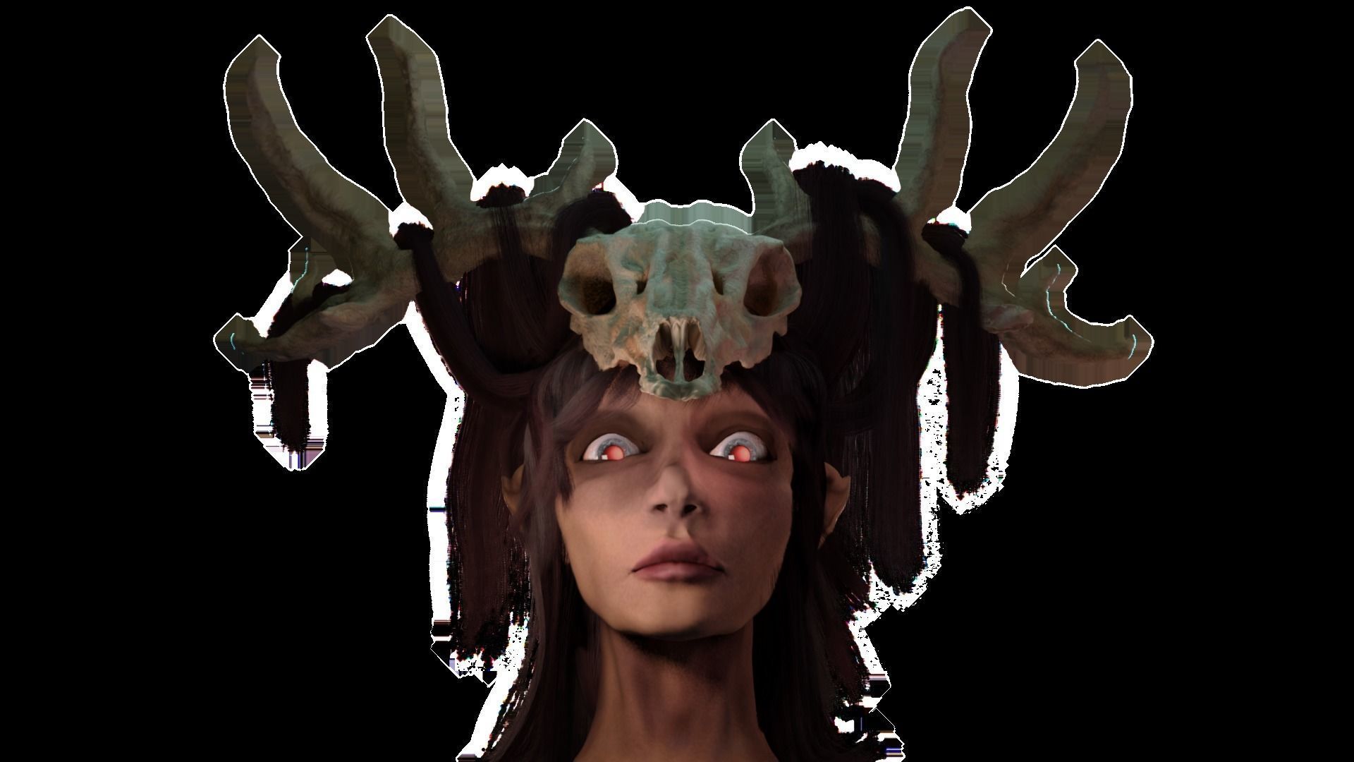 Head bust - Fear the Forest 3D model_20