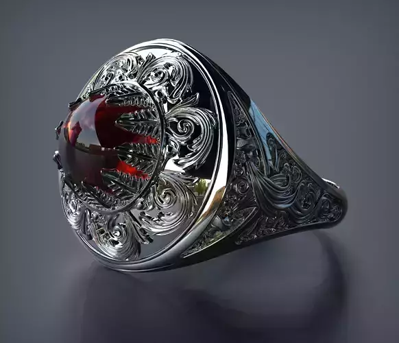 Vintage ring with cabochon