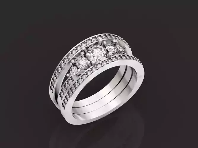 ring breguet Bridal Reine de Naples wiht stone