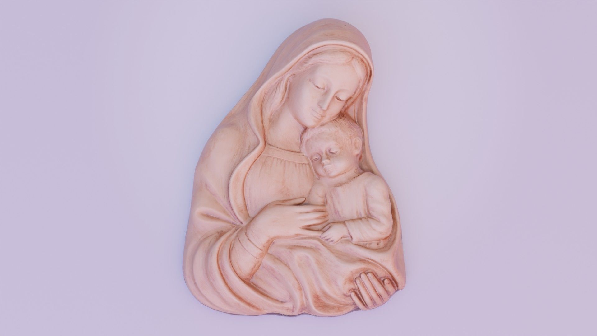 Mary with baby Jesus 01 high-poly 3D model_20