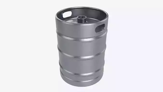 Beer Keg Metal 3D model