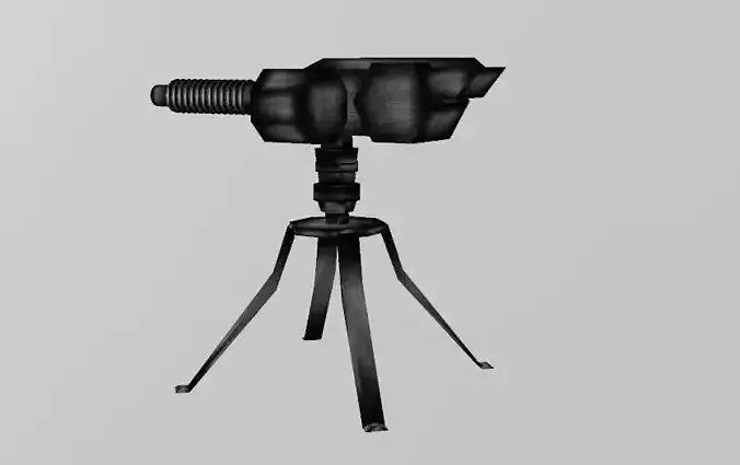 Machine Gun with pedestal