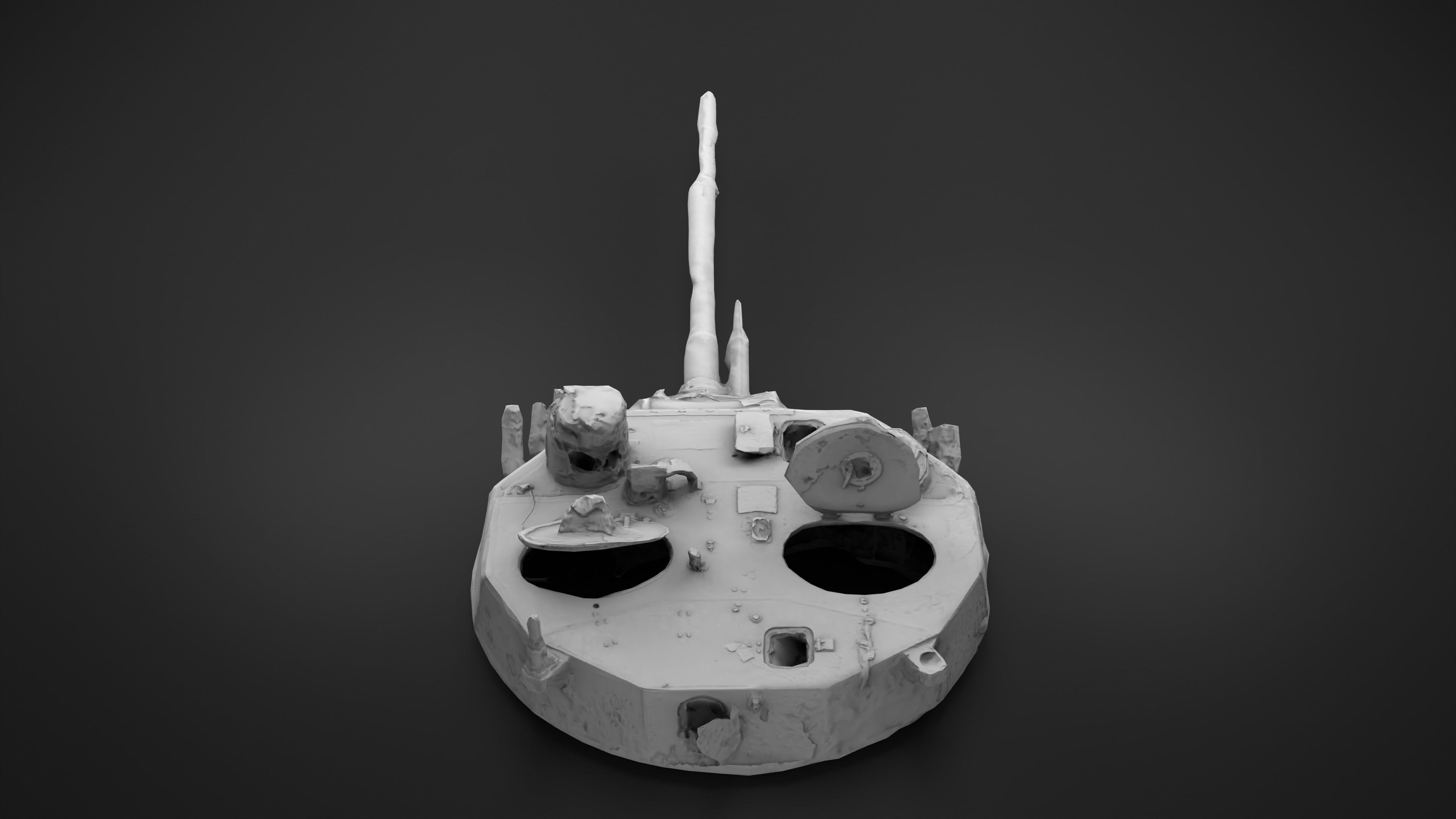 Combat module BMD-4M Bakhcha-U turret Photoscan PBR Game Ready Low-poly 3D model_28