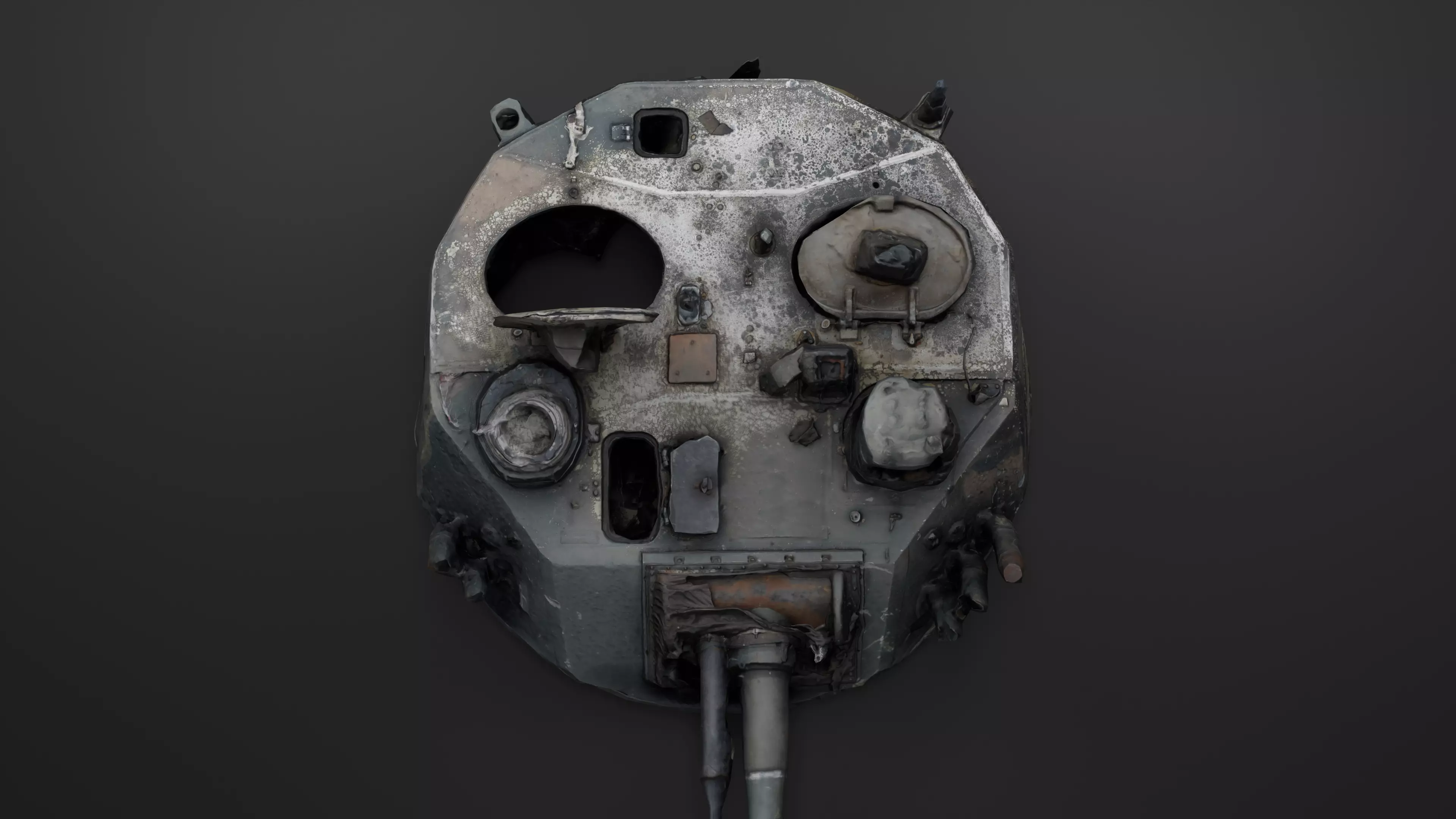 Combat module BMD-4M Bakhcha-U turret Photoscan PBR Game Ready Low-poly 3D model_0