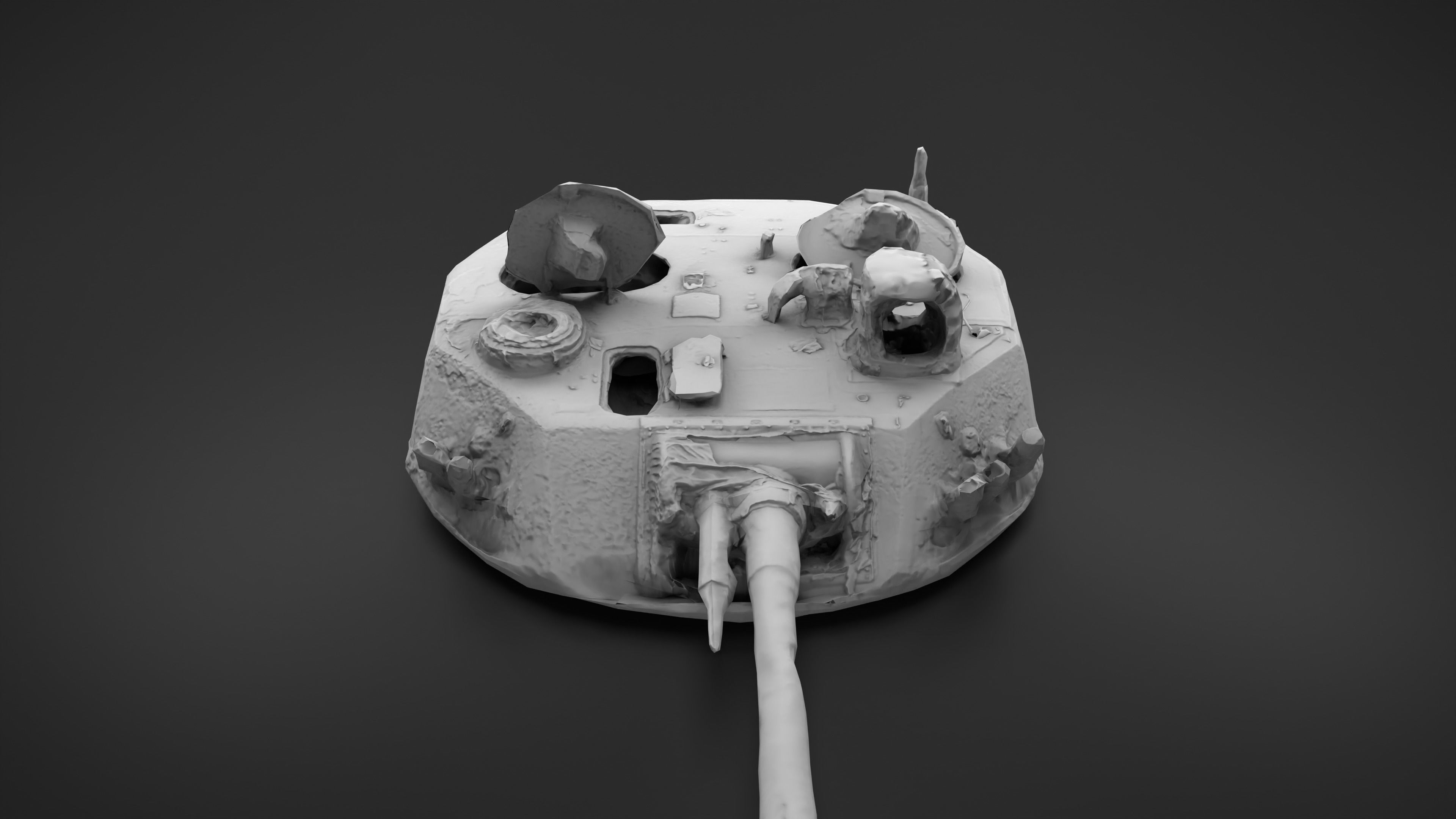 Combat module BMD-4M Bakhcha-U turret Photoscan PBR Game Ready Low-poly 3D model_7