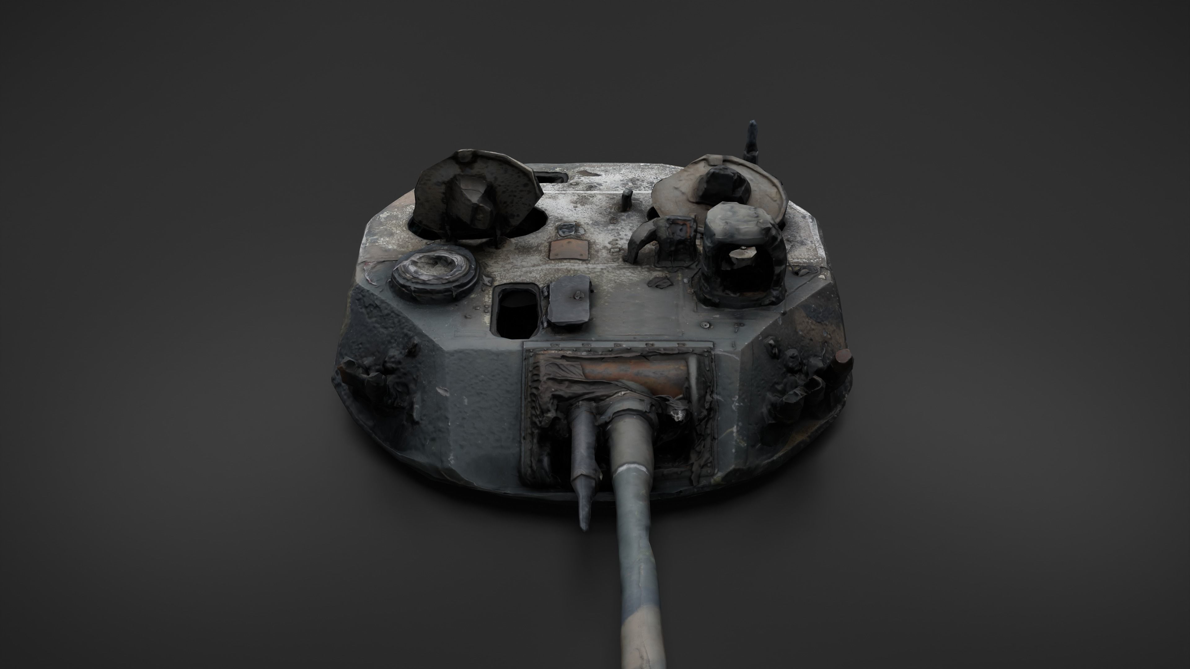 Combat module BMD-4M Bakhcha-U turret Photoscan PBR Game Ready Low-poly 3D model_6