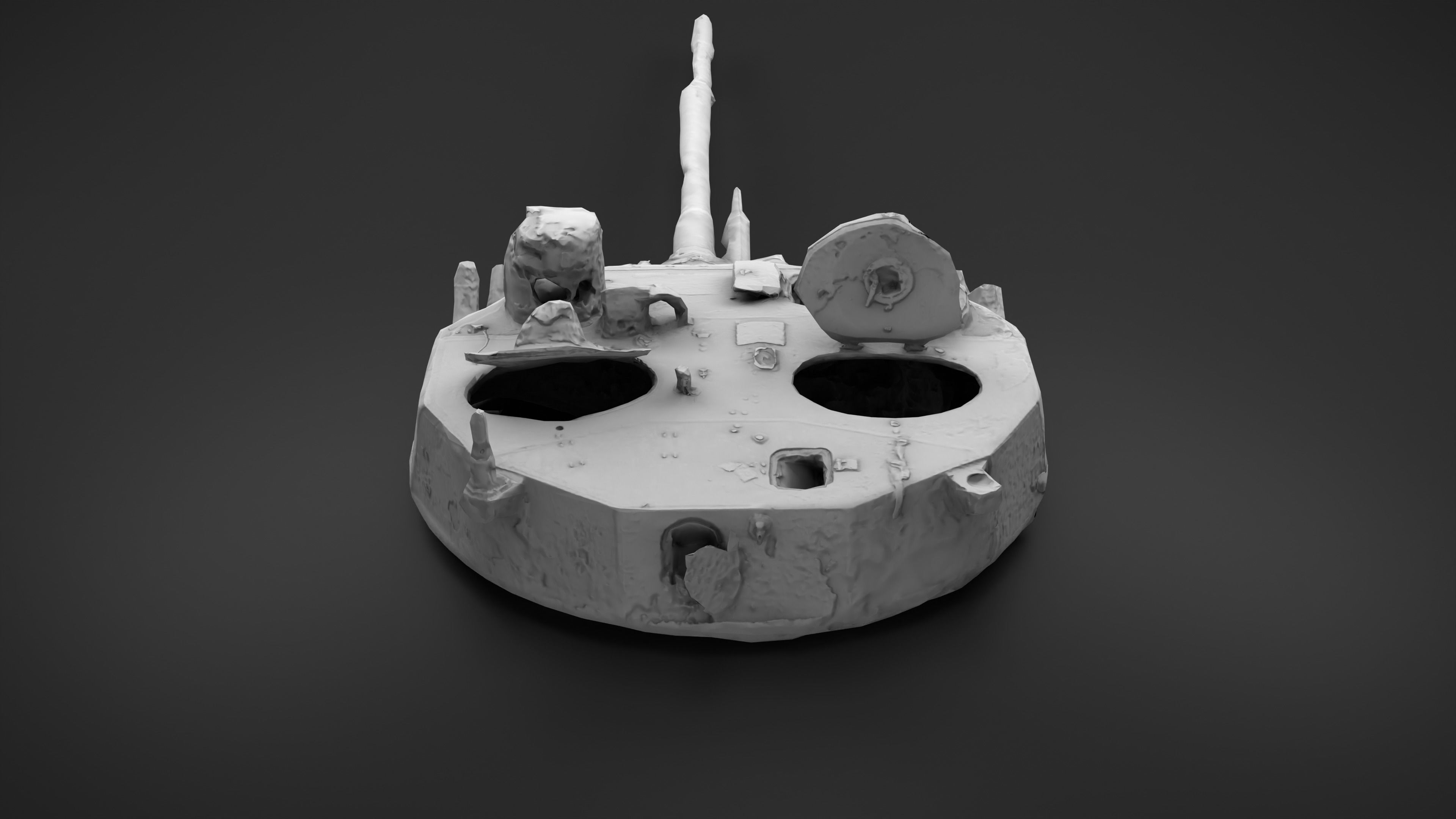 Combat module BMD-4M Bakhcha-U turret Photoscan PBR Game Ready Low-poly 3D model_16