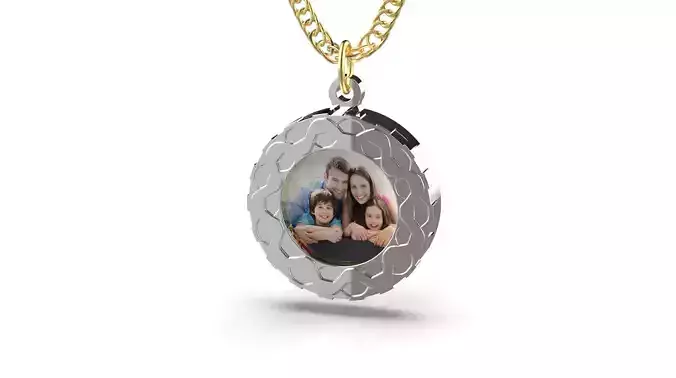 Photo pendant spinner 3D print model