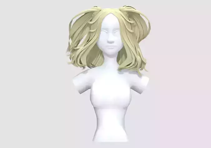 Windy Stylized Hairstyle 