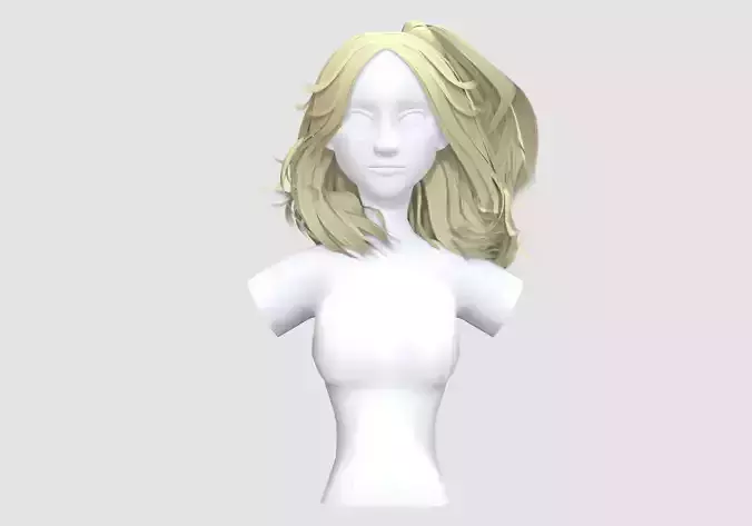 Windy Blond Hairstyle 