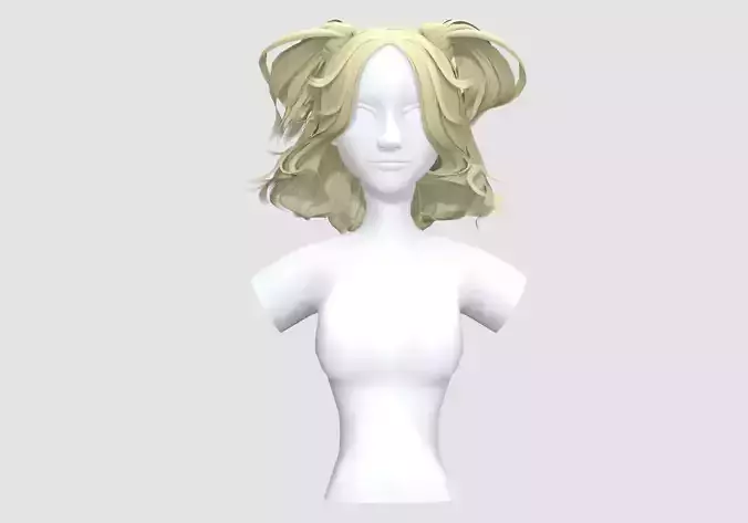 Pigtails Stylized Hairstyle 