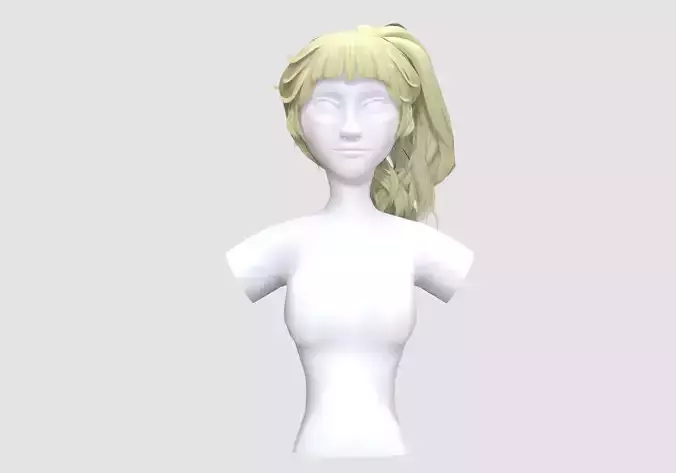 Pigtail Bangs Hairstyle 